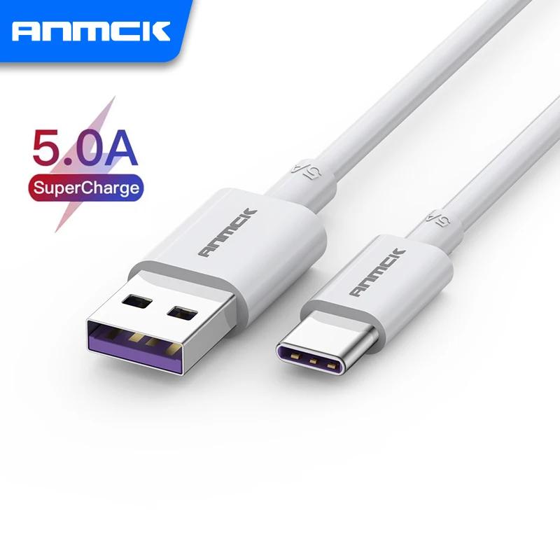 Anmck 5A USB  C ̺   ޴ ȭ  ̾  ̺ ȭ P20 ģ 10 USB C  ̺ 1m 2m 3m